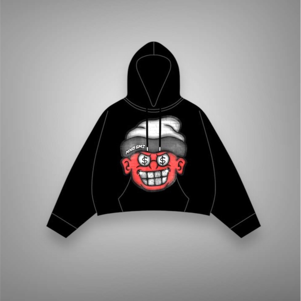 MND GMZ black and Red Hoodie