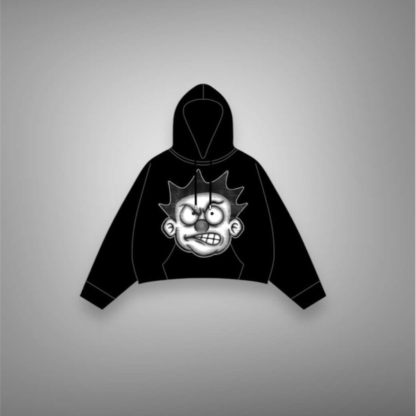 MND GMZ black and White Hoodie