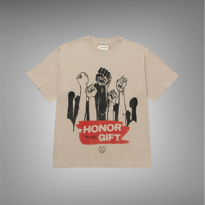 HONOR THE GIFT DIGNITY SS TEE TAN