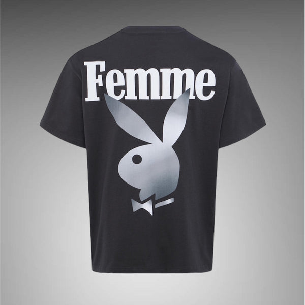 Homme Femme Twisted Bunny Tee Black