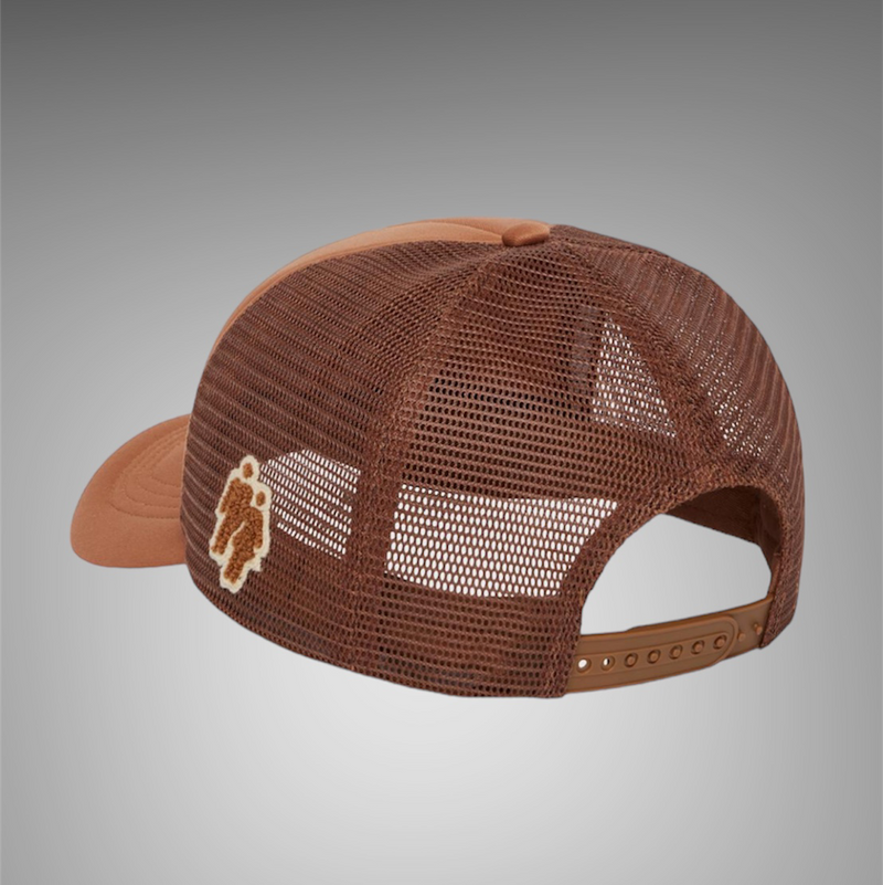 Homme Femme Fake Love Trucker Hat Brown