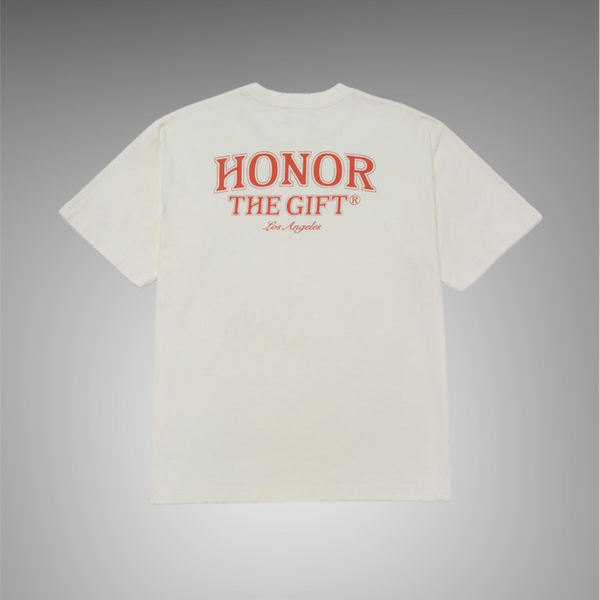 Honor The Gift Floral Pocket SS Tee Bone