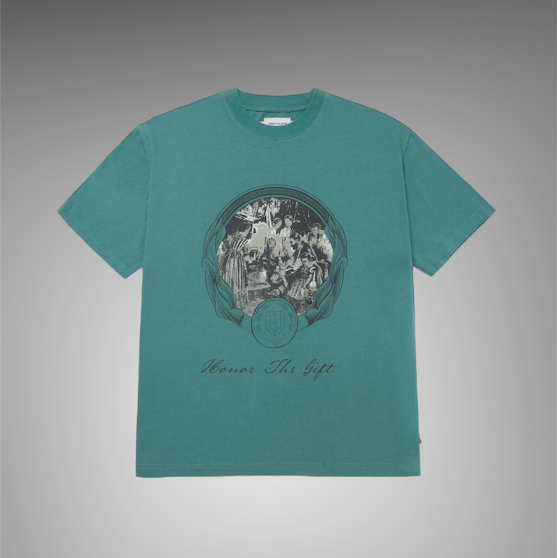 Honor The Gift Past And Future SS Tee Teal