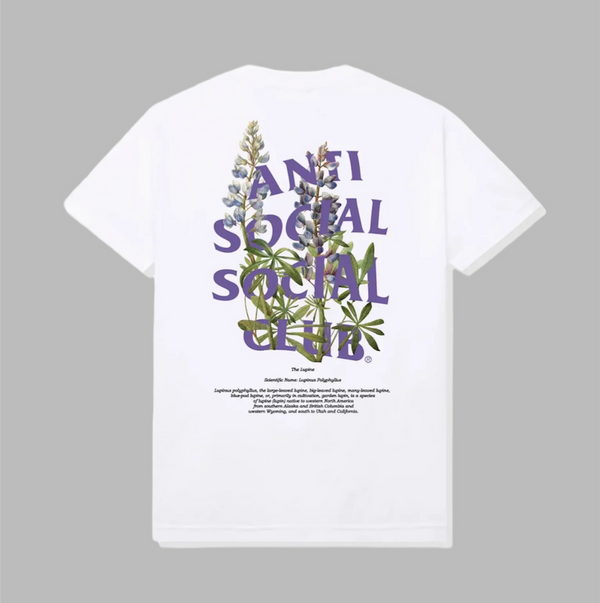 Anti social social club S/S Tee White Purple