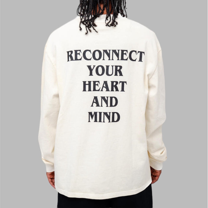 Please Come Home Reconnect Long Sleeve Tee Off White