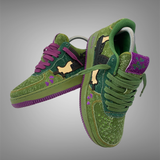 Love Kills Shoe Olive Green Purple