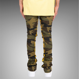 Pheelings Against All Odds Flare Stack Denim PH-SS23-52 Camo Yellow