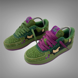 Love Kills Shoe Olive Green Purple