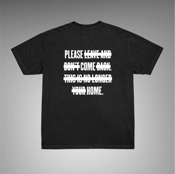 Please Come Home Its Complicated Tee In Black