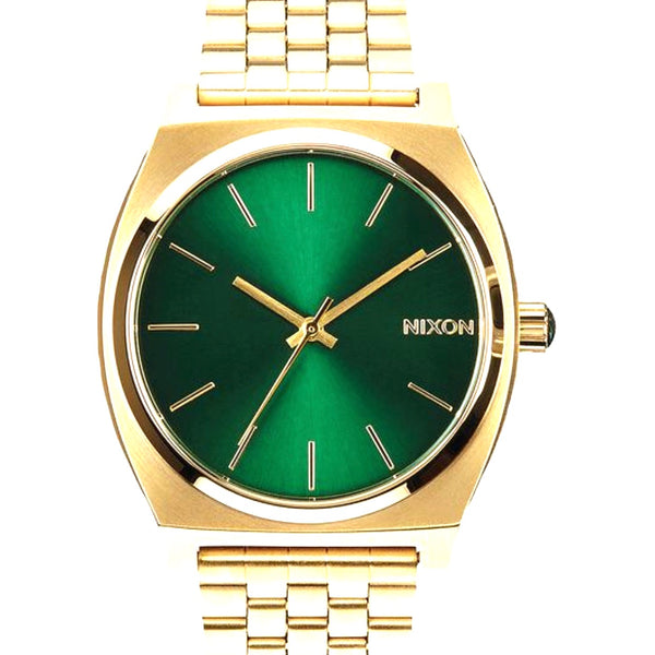 Nixon Time Teller Watch Gold/Green Sunray