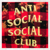 Anti Social Social Club Chrmey Red Tie Dye Flannel Shirt