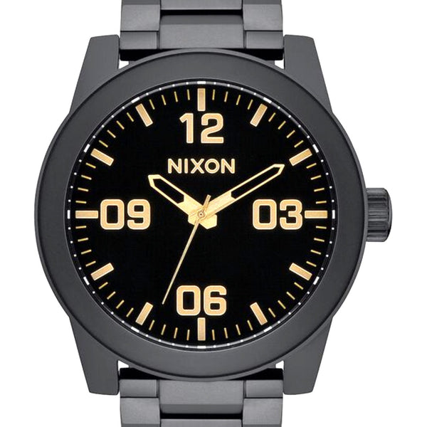 Corporal Stainless Steel Watch  Matte Black / Gold