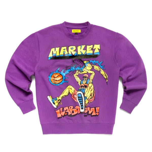 Market Slam Dunk Sketch Crewneck Sweatshirt 396000077 Purple