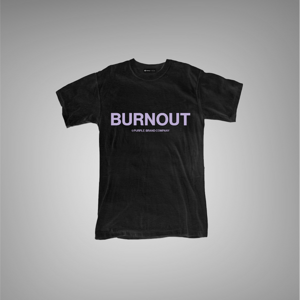 Purple Brand Textured Jersey Inside Out Tee Black