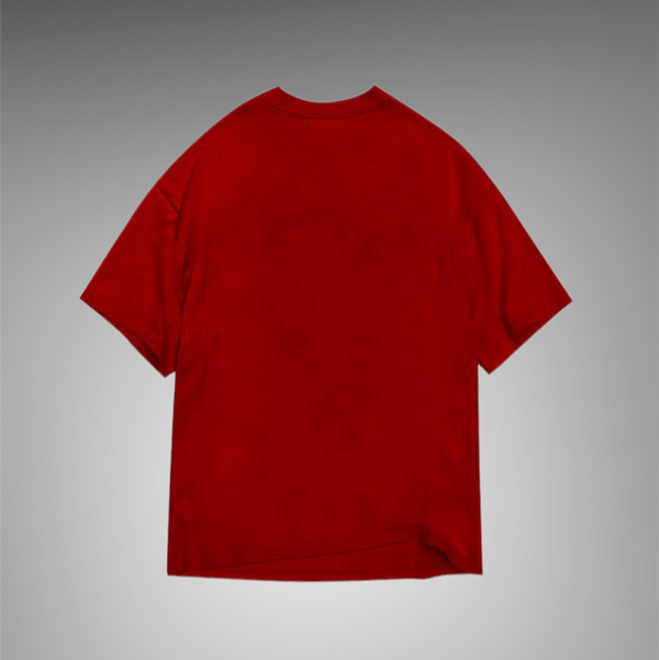 Lizoy Mens Washed T-Shirt Red