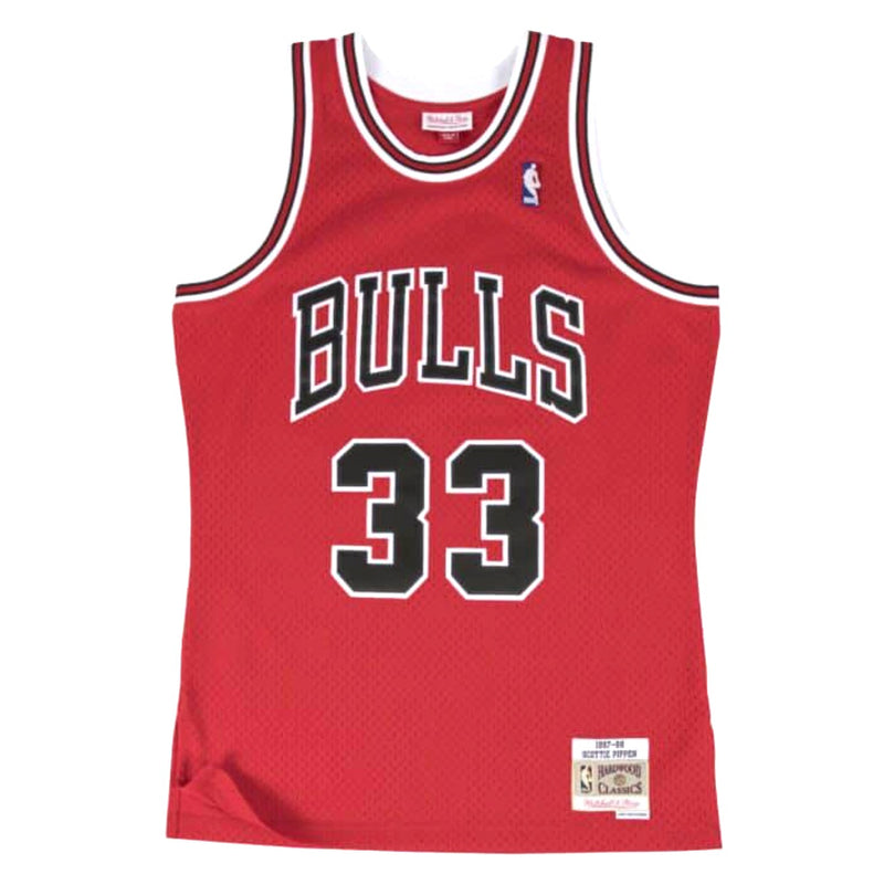 Mitchell and Ness Bulls 1997-98 Pippen Red Jersey